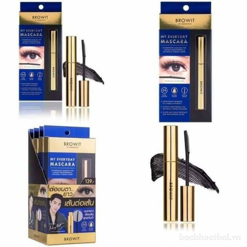 Mascara chống nước Browit by Nong Chat My Everyday Mascara Thái Lan