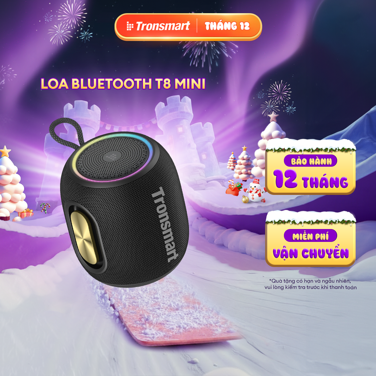   MỚI  Loa Bluetooth Tronsmart T8 Mini |  Công suất 15W | Sử Dụng Đến 18h | Âm Thanh 360° | Bảo Hành 12 Tháng 