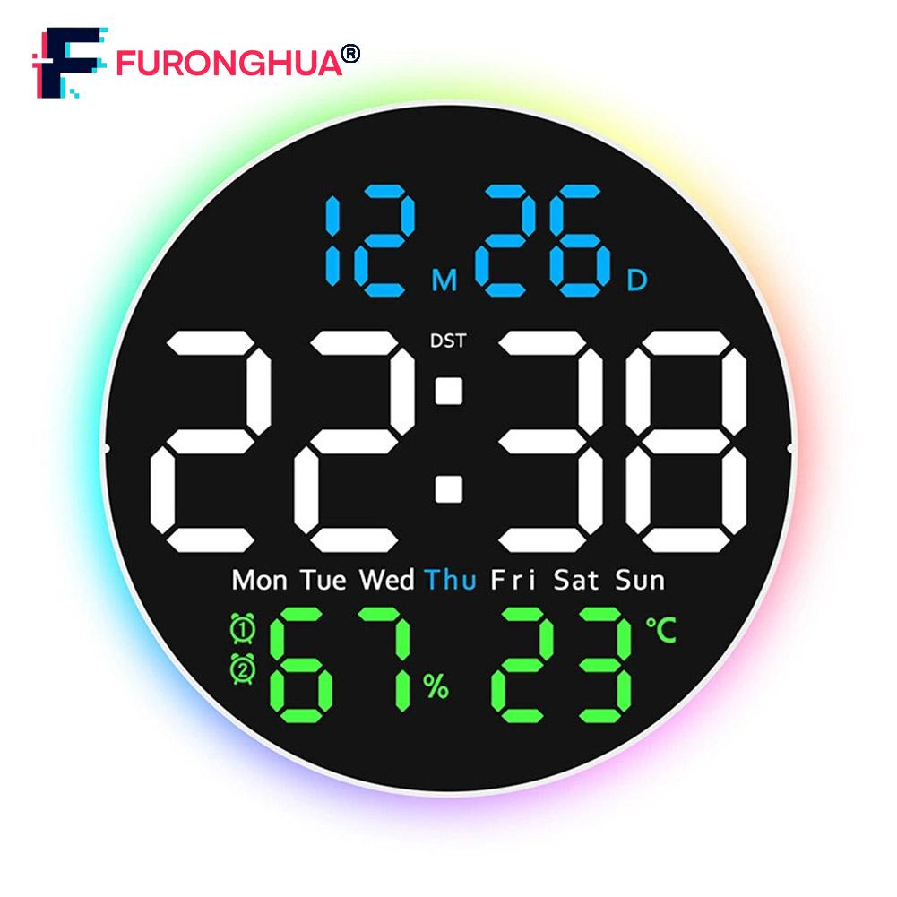 【FURONGHUA】 Efficiently Designed LED Wall Clock With User Friendly Remote Features 【New product】 ราคา 1,606 บาท*ส่งฟรี