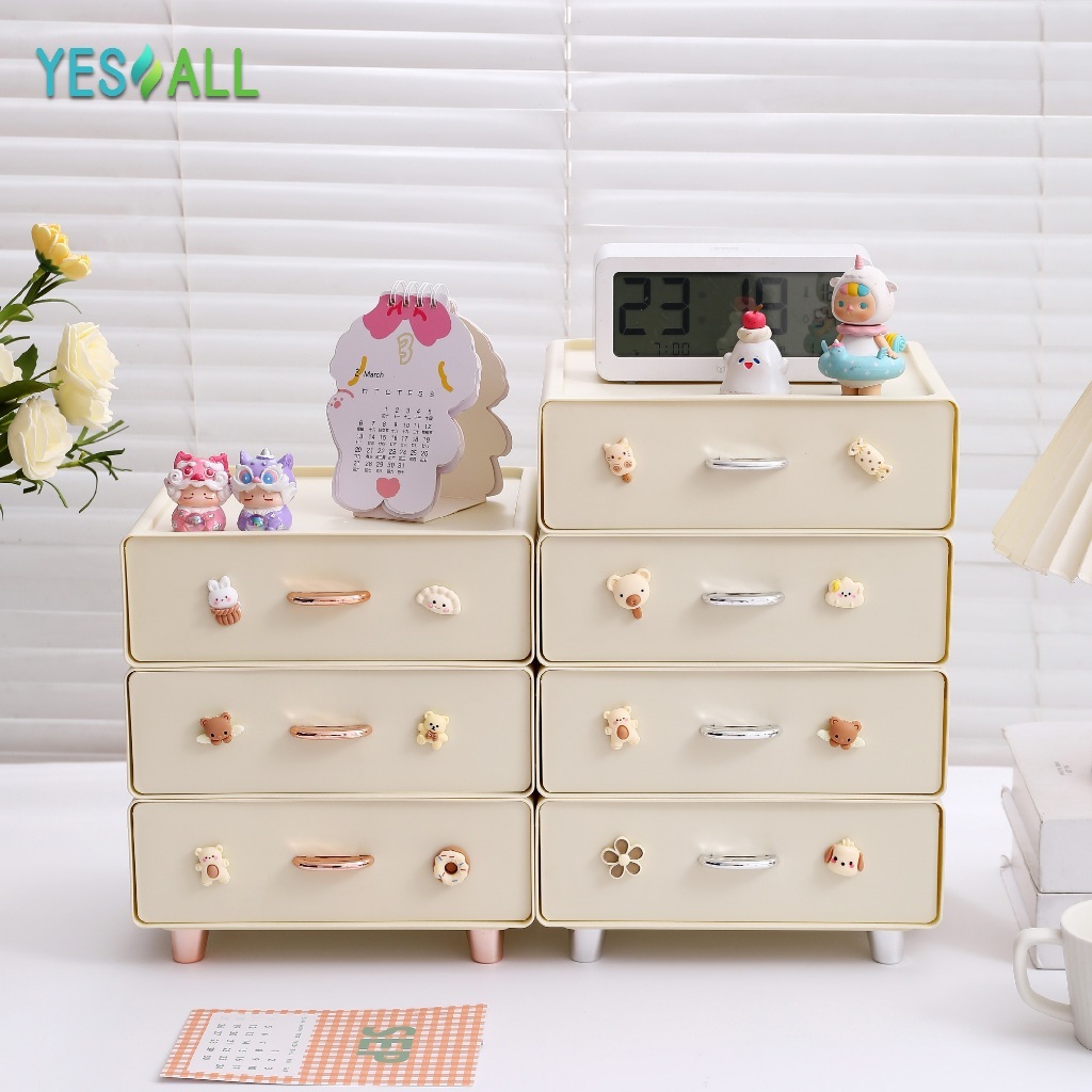 Yesall Multi-Purpose Stacking Rack - Cosmetic Rack Storage Box Skincare Rack Multi-Purpose Rack Make u…
