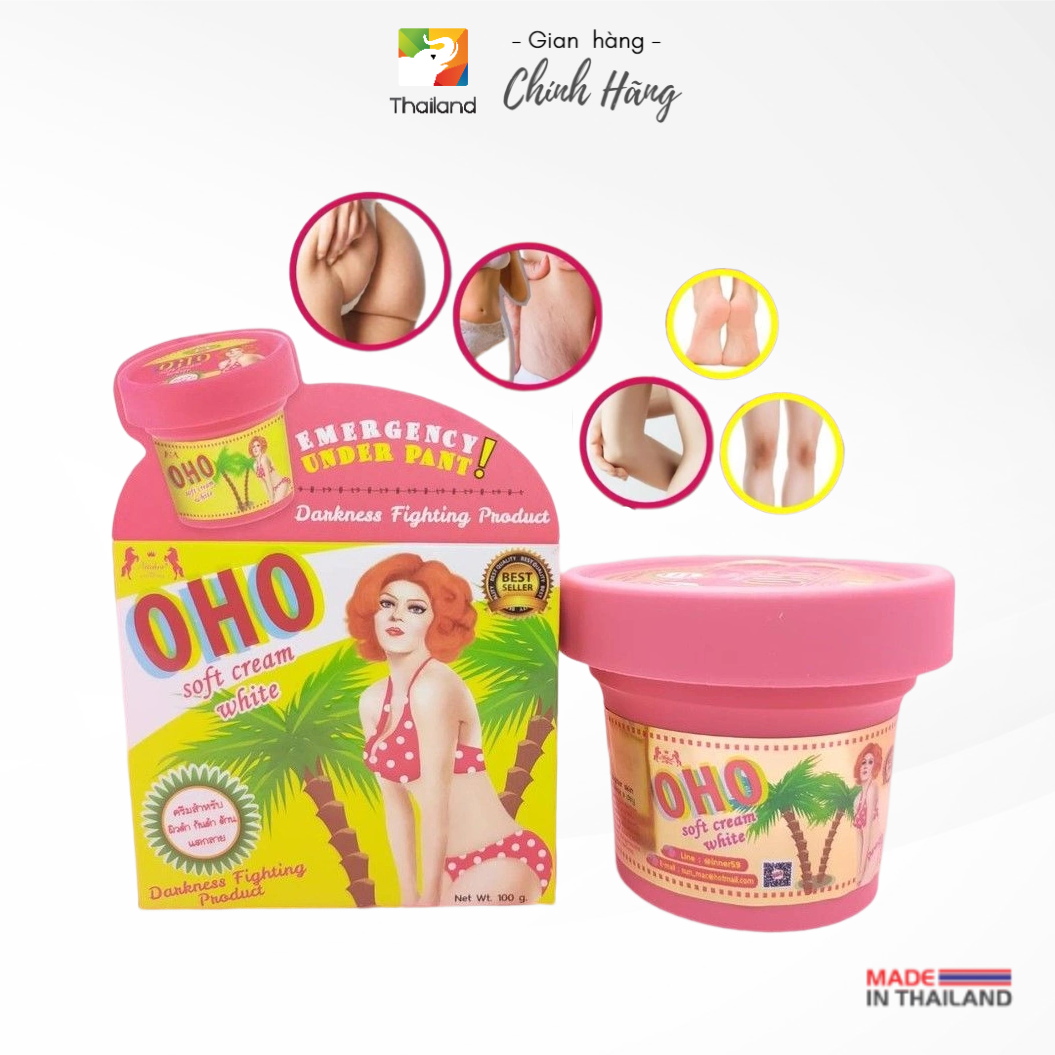 Kem khắc phục thâm rạn da Nitcher Oho Soft Cream White 100gr Thái Lan