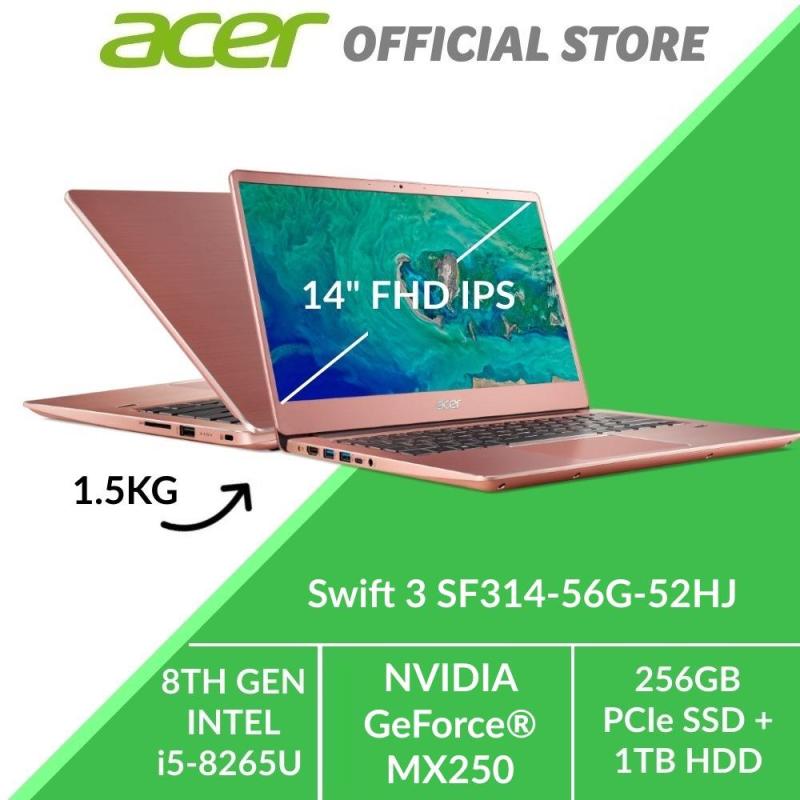 Acer Swift 3 SF314-56G-52HJ Thin and Light Laptop (PINK) - Intel i5 Processot with NVIDIA GeForce MX250