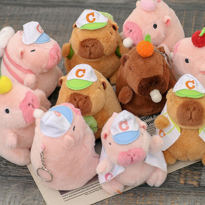 13/14cm Kapibala Plush Toy For Kids Gift Girlfriend Birthday Gift Valentines Gift ราคา 40 บาท*ส่งฟรี