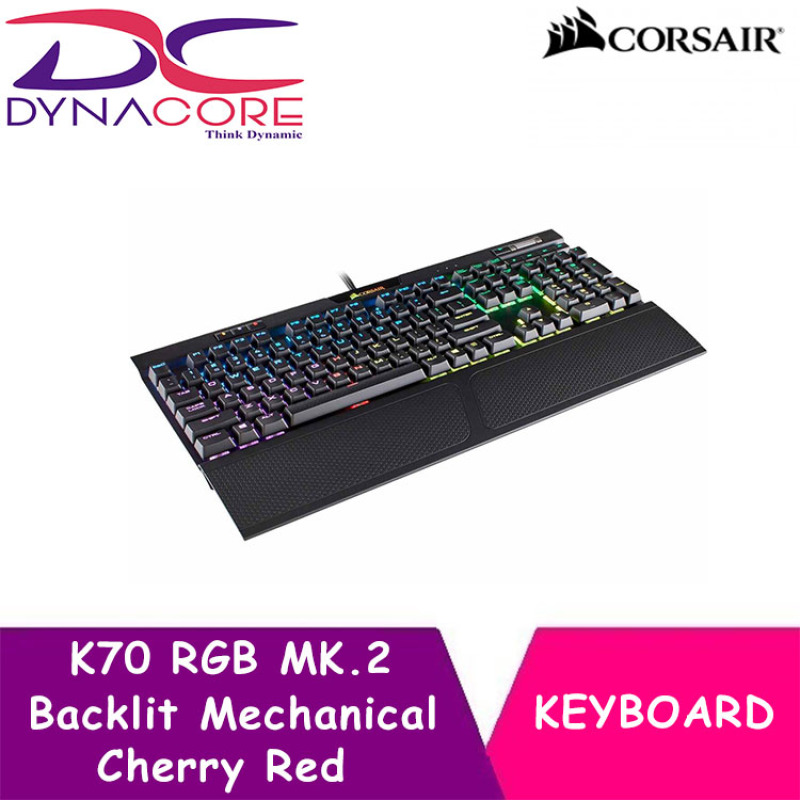 DYNACORE - Corsair K70 RGB MK.2 Backlit Mechanical Keyboard (Cherry Red) Singapore