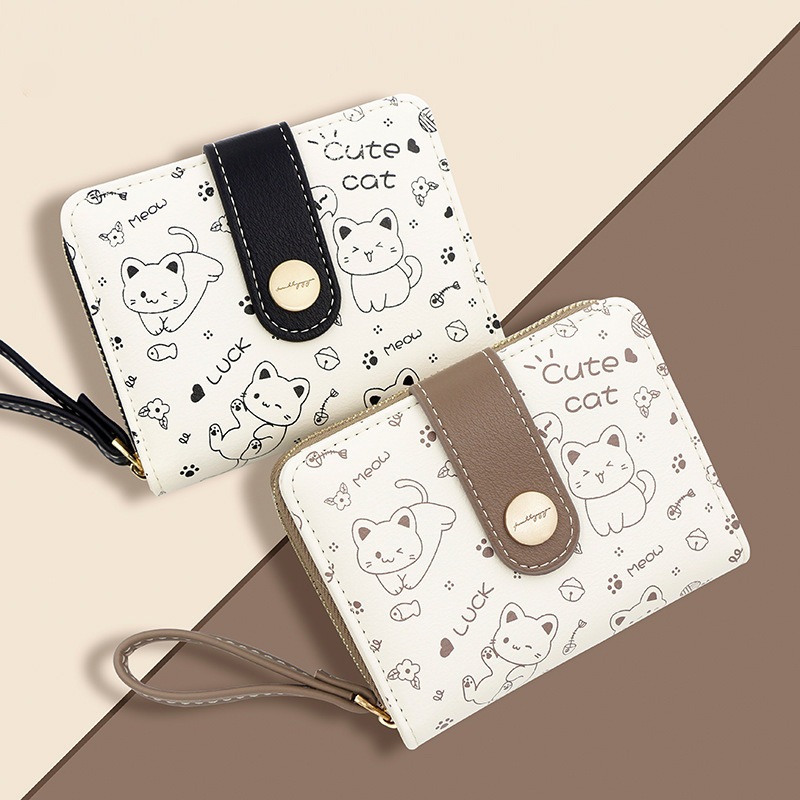 Ví nữ dáng gập chất liệu da pu cao cấp bagu vml125