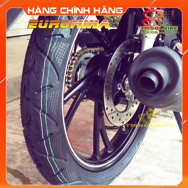 Vỏ lốp xe không ruột euromina fireking 80/90-17 hoặc 70/90-17