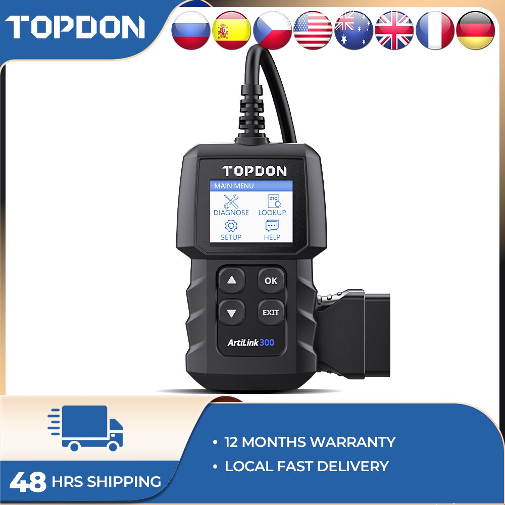 TOPDON TopScan Lite Scanner Smart Diagnostic Tool DTC Repair Guide  Bluetooth OBD2 code reader