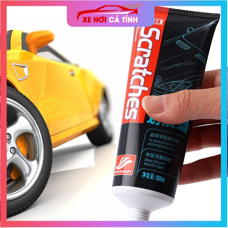 Kem Xóa Vết Xước Xe Ô tô - Xoá Vết Xước Ô tô , Xe Máy Haoshun H1366 100 gr - Phủ Bóng Xe, Chống Nước - Công Nghệ Đức