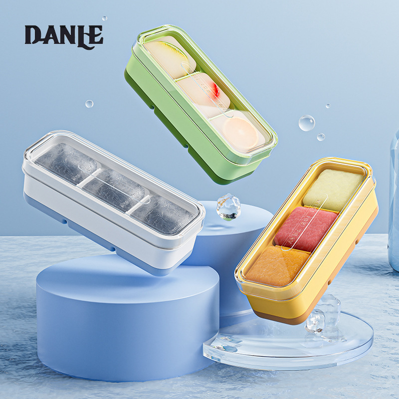 Mini ice cube mold food grade silicone ice tray household ice mold frozen ice cube ice cream popsicle food supplement ice box ราคา 40 บาท*ส่งฟรี