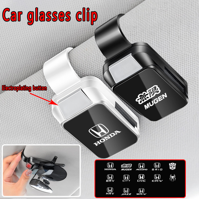 2x Gray Sun Visor Clips For Honda Civic Accord CR-V 1997-2011 (88217S01A01ZA)