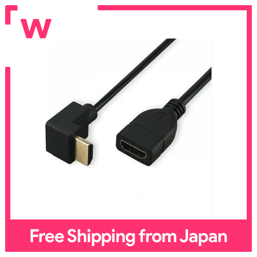 KKM-Love Show 0.15m 0.3m 0.5M Cáp HDMI ngắn, cáp mở rộng HDMI 4K/1080P, HDMI 1.4 nam-to-nữ 90 độ L hình trái phải phải đối mặt với cáp mở rộng HDMI chuyển đổi HDMI tốc độ cao 4K 60Hz HDMI 1.4 Cáp (0.3M, L trên, nữ Thành Nam.)