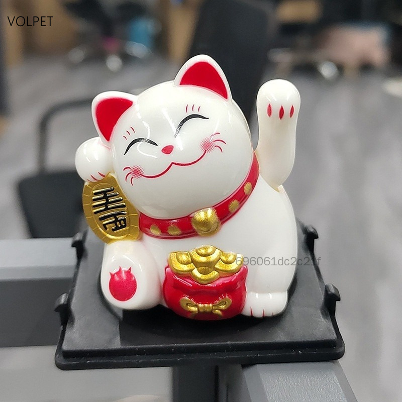 Lucky Cat พลังงานแสงอาทิตย์ Feng Shui ตกแต่งโต๊ะหน้าแรกเครื่องประดับรถ ราคา 85,210 บาท*ส่งฟรี