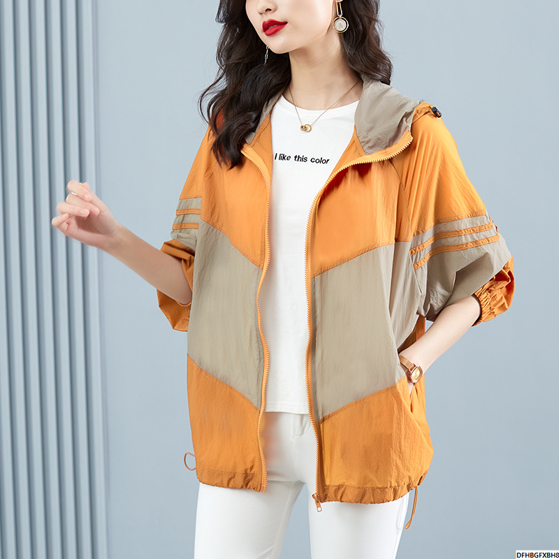 ♢Áo khoác Cardigan Nữ nữ HoodiesÁo khoác hở bạo phố phố trend thương hiệu áo khoác mỏng mùa hè mới á