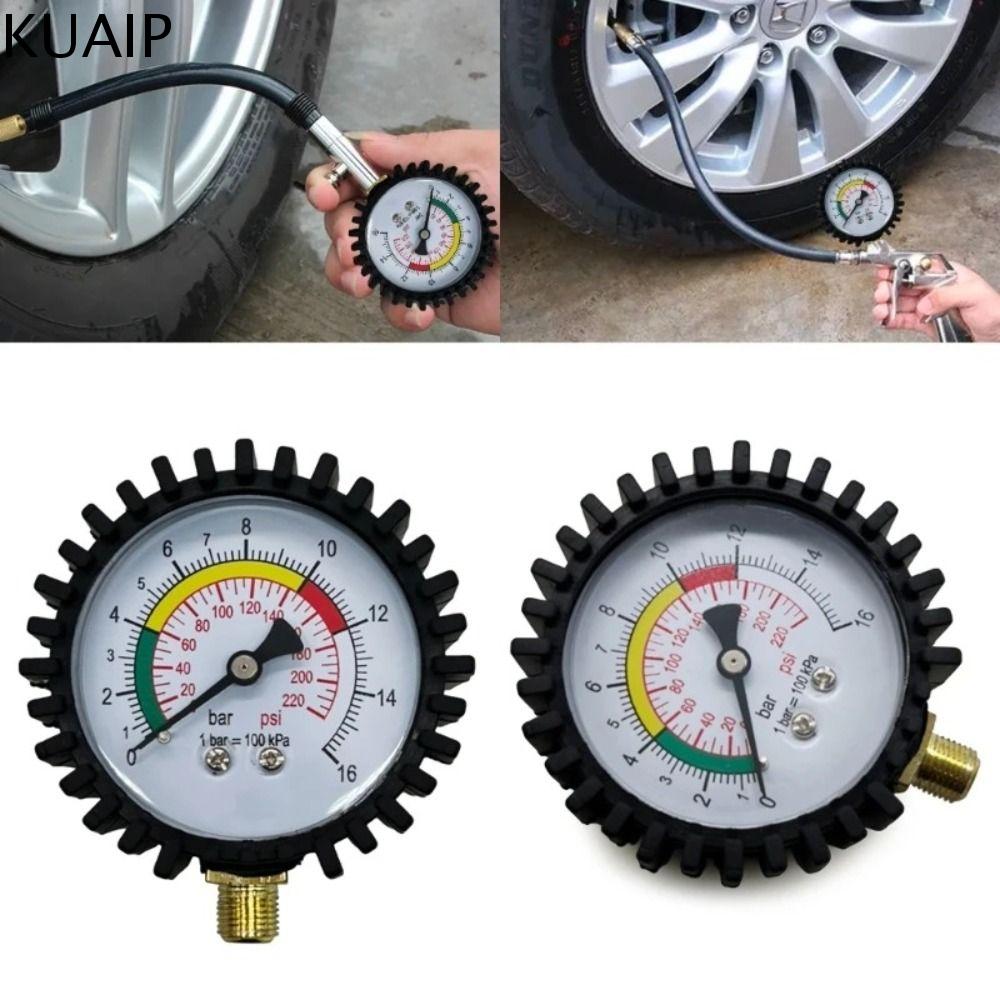 KUAIP Di động Đồng hồ đo áp suất lốp kỹ thuật số Chính xác 0-250psi Van đo áp suất ngắn Công cụ kiểm tra Điện tử Đồng hồ đo áp suất áp kế LCD Xe hơi