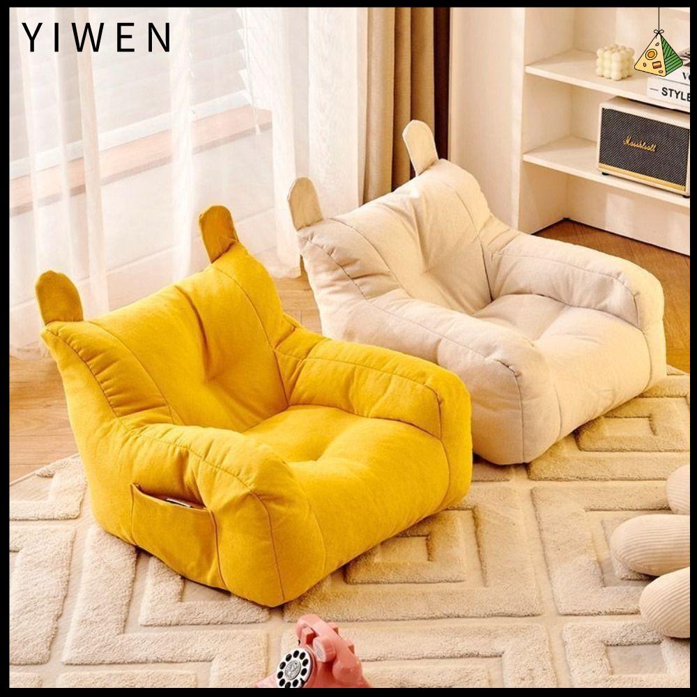 YIWEN Thoải mái Ghế Sofa Nhỏ Mềm mại Tiện dụng Ghế sofa cotton có thể giặt được Dễ thương cho trẻ em với túi lưu trữ Ghế Sofa Lười Phòng Khách Dành cho bé trai và bé gái