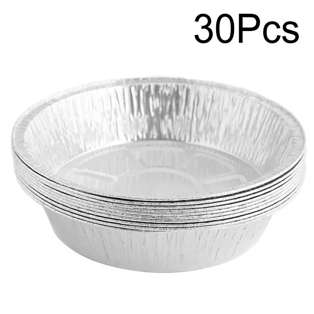 【Unirax】 dễ dàng nấu ăn với 30 chiếc khay giấy nhôm dùng một lần trong nồi chiên ít dầu của bạn 【hàng có sẵn】