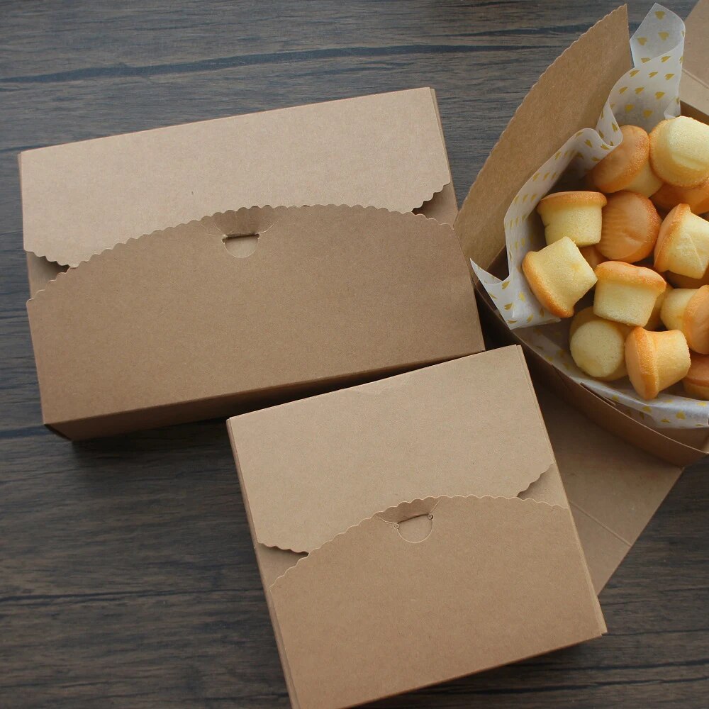 2 Size Choose Bake Cookie DIY 10 Set Kraft Paper Box Valentine s Day