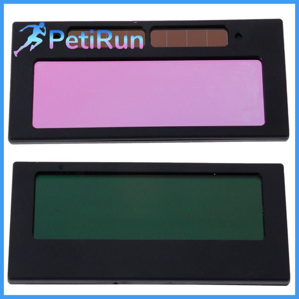 PETIRUN Bảng điều khiển LCD Mũ hàn tự động làm tối Năng lượng  trời Đầy màu sắc Bảo vệ mắt Di động  nạ hàn cắt Dụng cụ ống kính lọc