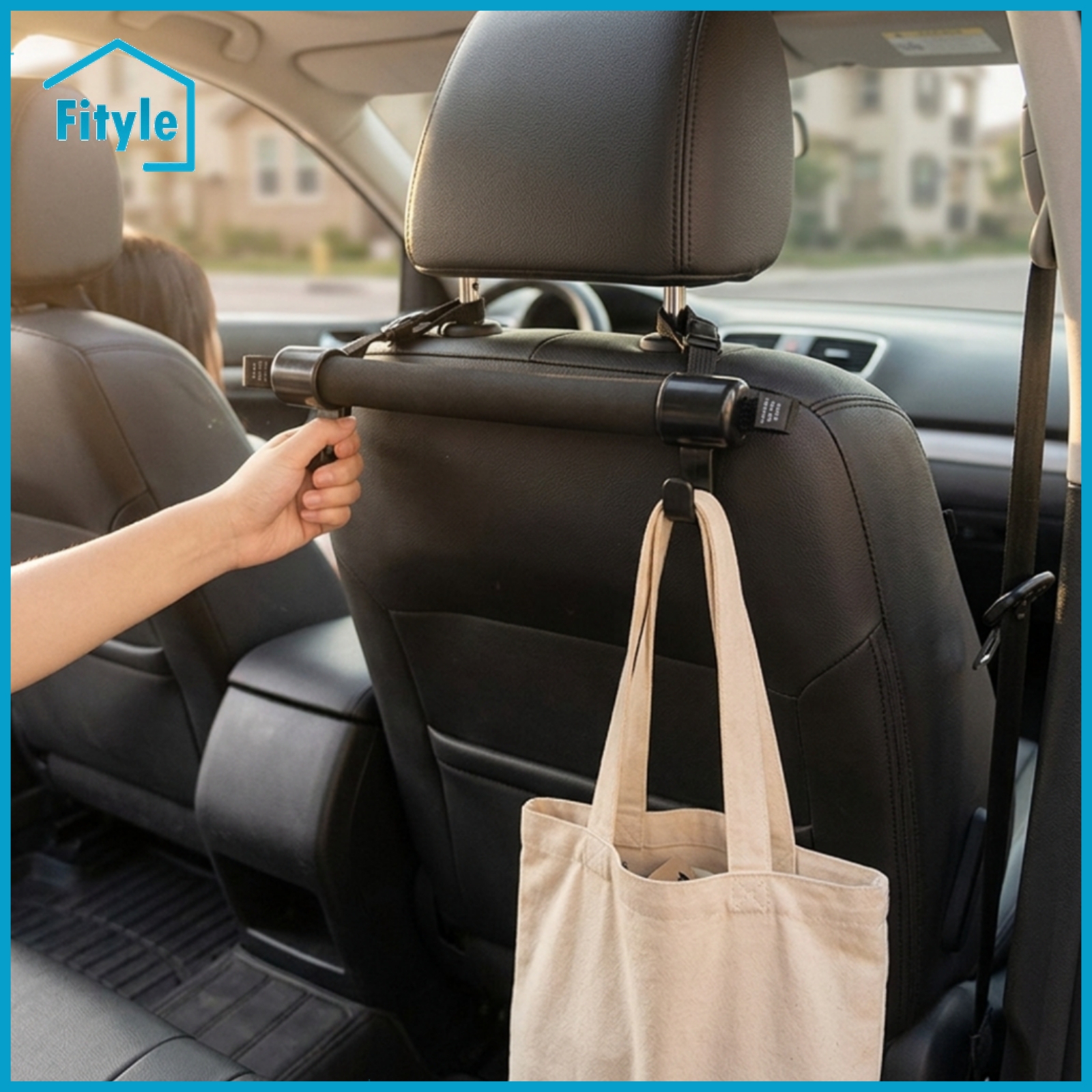 Fityle 2 Pieces Foam-Padded Car Seat Back Hook Universal-Fit Headrest Hook Sturdy Headrest Hanger Compact for Commuters ราคา 5,150 บาท*ส่งฟรี