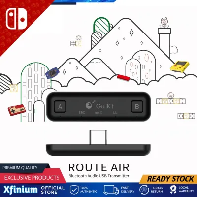 Gulikit Route Air Wireless Bluetooth Audio Transmitter Adapter for Switch PS4 PC