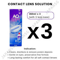 Alcon AOSEPT Plus 360ml x 3 Solution - Hydrogen Peroxide Contact Lens Solution