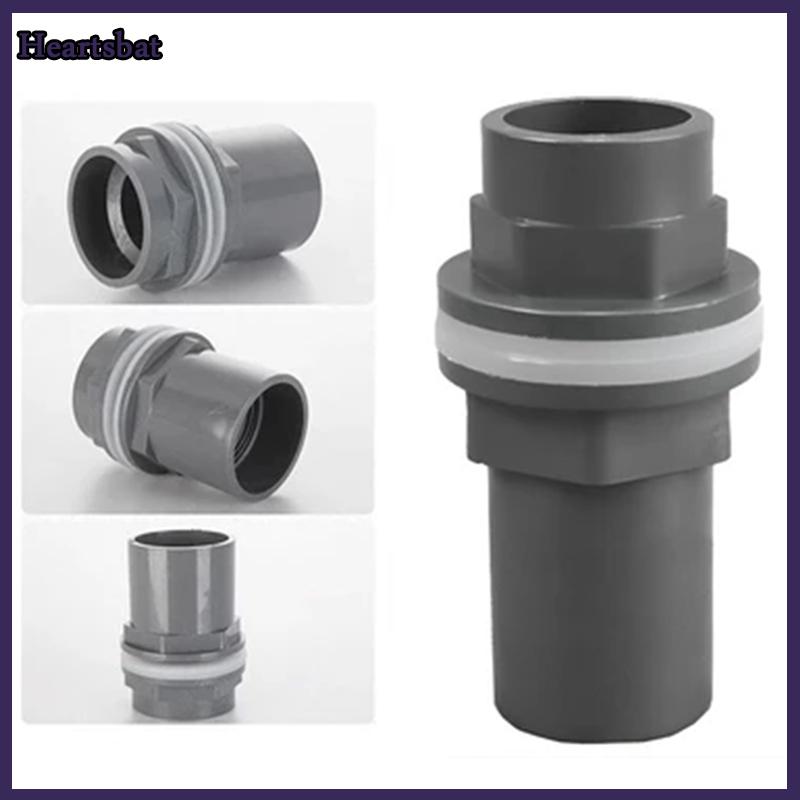 [Heartsbat] 2 chiếc đầu nối PVC ống thoát nước bể cá dày 20 25 32 mm ống thoát nước trong vườn đầu nối đầu vào bể cá cho bể cá
