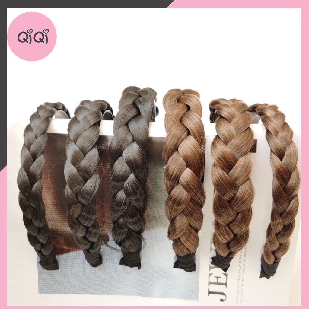Bờm tết tóc giả bản to như tóc thật phong cách hàn quốc blink hair