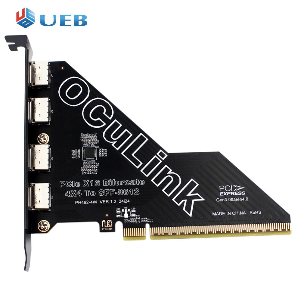 PCIe X16 To SFF 8611&8612 Adapter Card PCIe OCuLink SFF-8612 Adapter Card PCI Express To SFF-8612 Expansion Card Adapter Giá 702,000 Đồng*Miễn phí vận chuyển