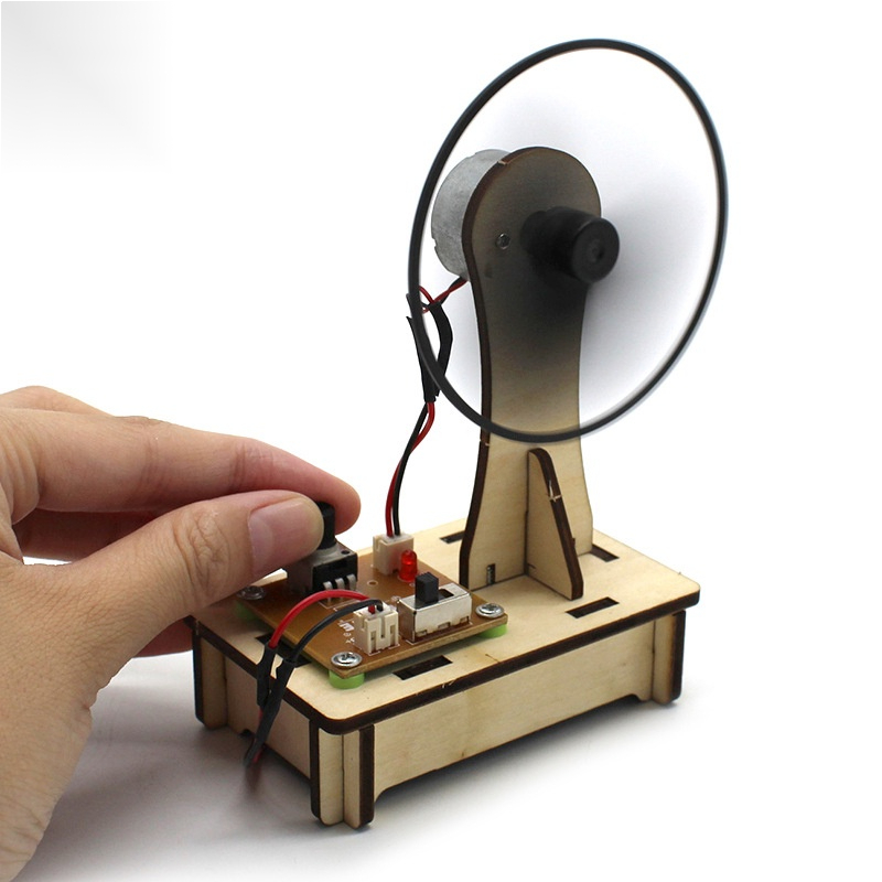 Giáo Dục năng khiếu có thể điều chỉnh tốc độ Fan DIY trường dự án khoa học giáo dục lắp ráp đồ chơi vật liệu thí nghiệm
