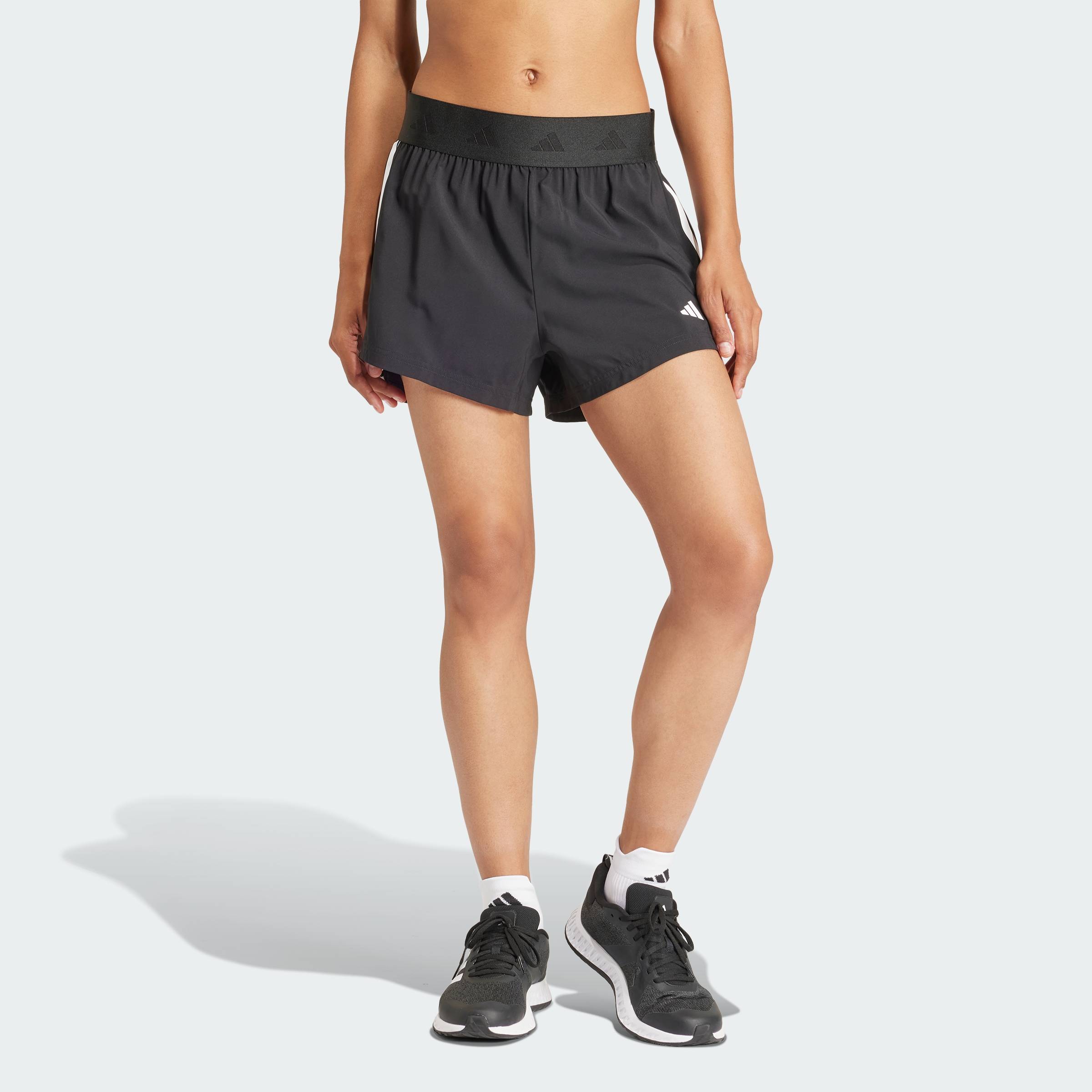 [0H-2H 20.7-MUA 3 GIẢM 30%+VOUCHER 15%] adidas Gym & Training Hyperglam Woven Shorts Women Black IT4665