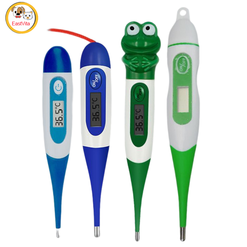 Veterinary Electronic Thermometer Lcd Screen Soft Head Thermometer With