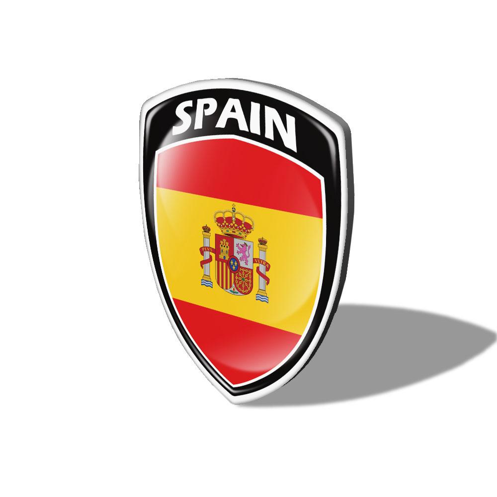 3D Reflective Shield National Flag Sticker Motorcycle Parts Car Decal Decorative Laptop Skateboard Luggage Helmet Sticker Brazil Germany Russia France Philippines China Japan South Korea Thailand U.S.A Portugal