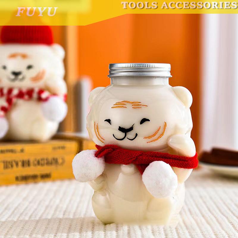 FUYU Phim hoạt hình trong suốt Sữa nước trái cây lạnh uống trà sữa nước giải khát chai nước sữa cốc