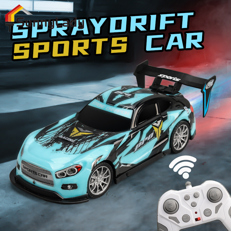 RC Drift Car Remote Control Toy With Light Music Spray 2.4G Wireless Remote Control Gifts For Boys Kids ราคา 359 บาท*ส่งฟรี