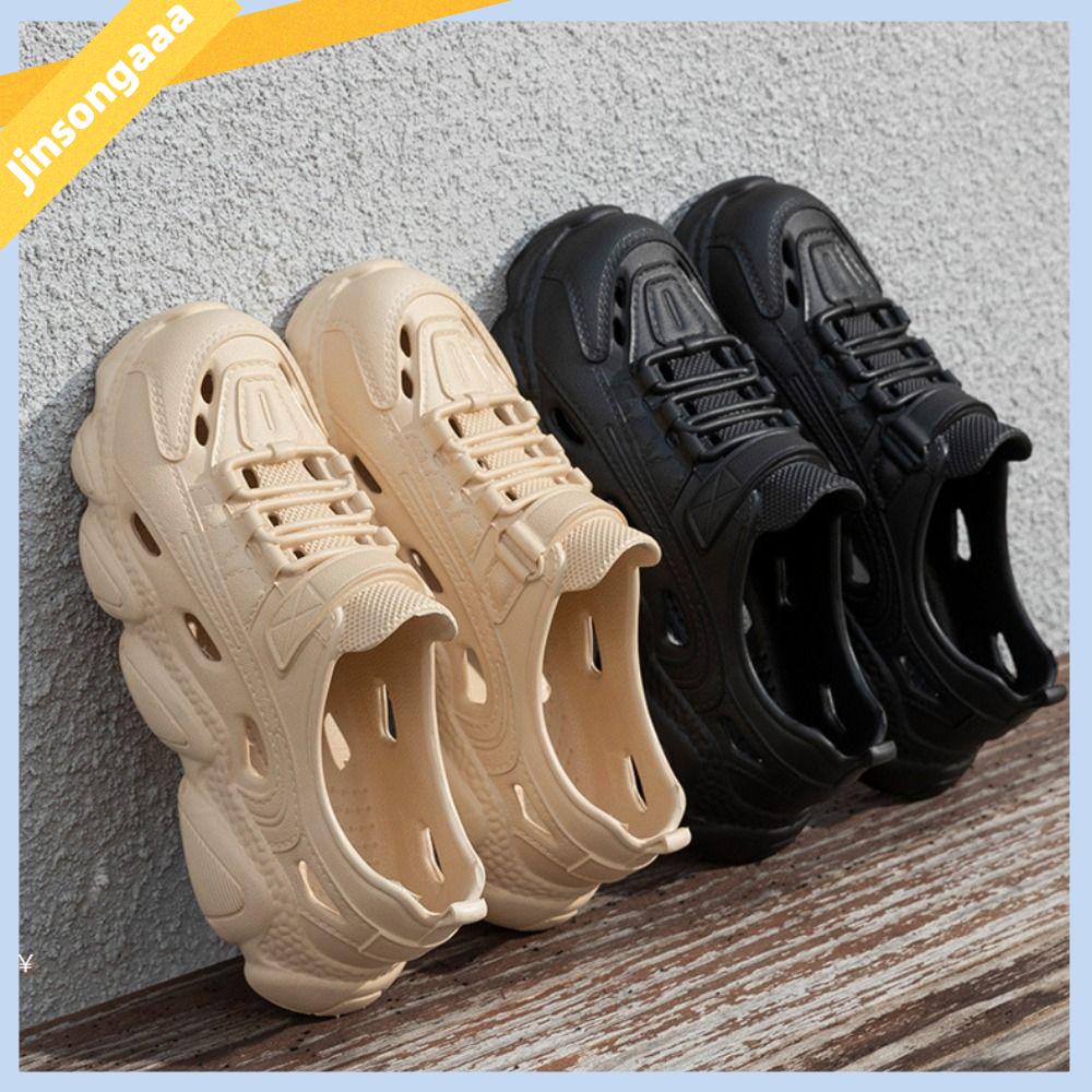 JINSONGAAA Eva Xăng đan rỗng Trọng lượng nhẹ Chống trượt Dép sandal nam  Thường ngày Giày đi biển Mùa hè