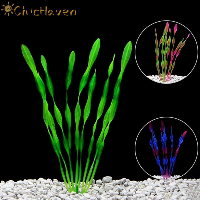 ChicHaven Cỏ tảo bẹ nhân tạo đồ trang trí bể cá Bể cá trang trí bể cá