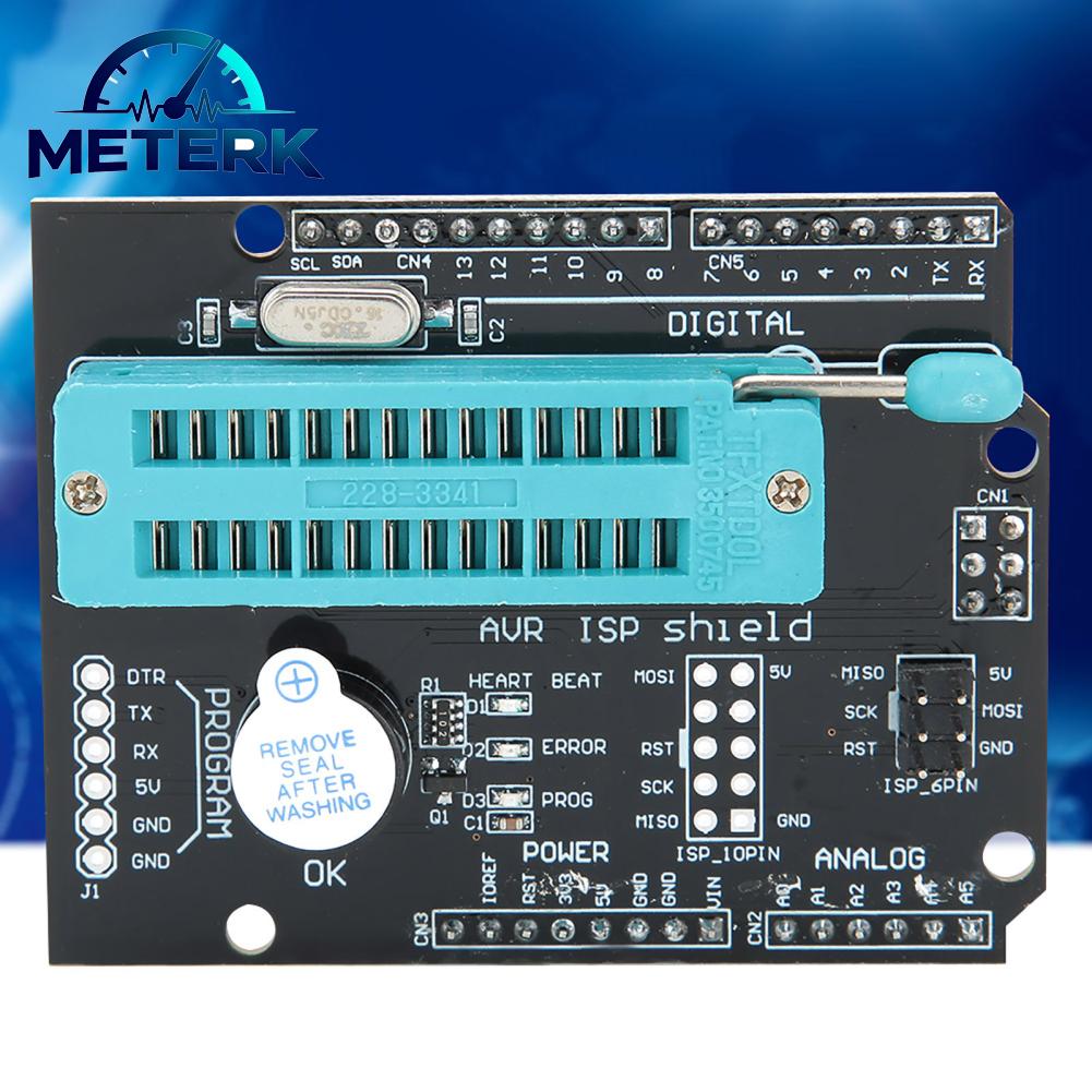 Meterk Lập trình viên AVR ISP Shield Burning Burn Bootloader cho Ban mở rộng phát triển Giá 138,000 Đồng*Miễn phí vận chuyển