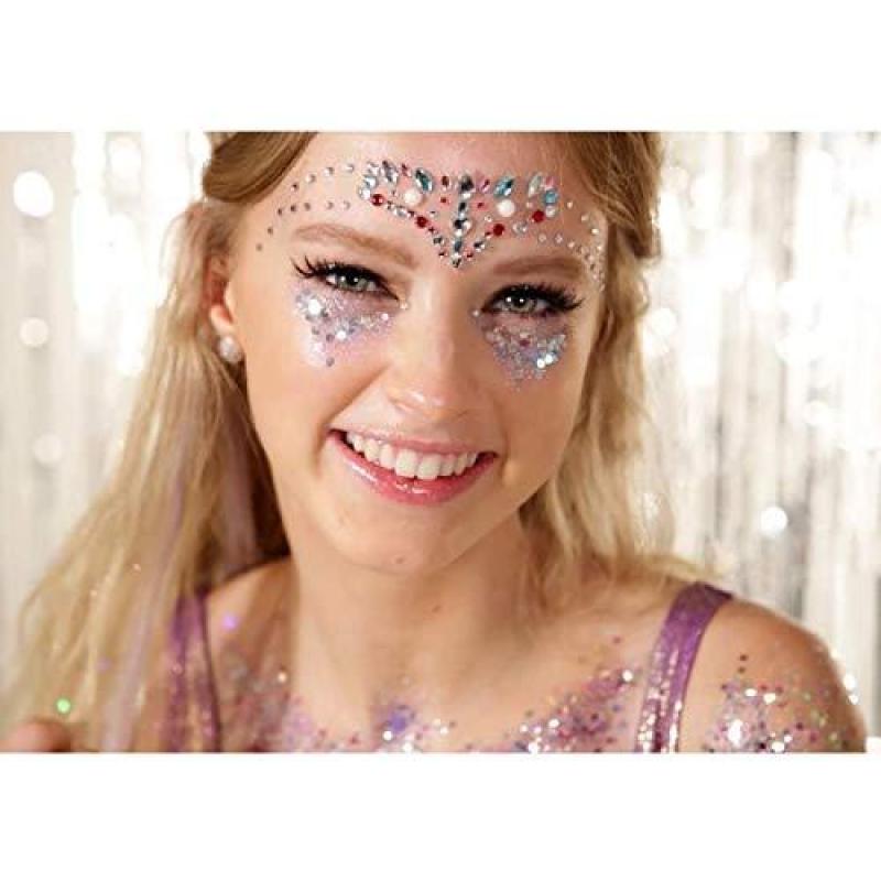 Buy Holographic Chunky Body Glitters Set - 6 Jars iMethod Cosmetic Glitters Flakes, for Festival Face Makeup, Body, Hair, Nail and other Occasions Singapore