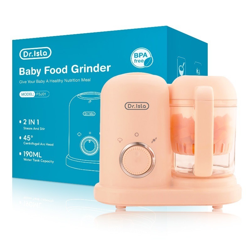 【hot sale】Dr.isla Baby Food Processor Maker 4 in 1 Blender Processor Meat Grinder Smasher Steamer 多功能辅食机 FSJ01