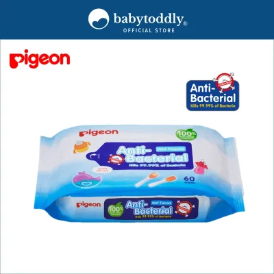 ★ Pigeon Anti-Bacterial Wet Tissue 60 Sheets/ Wet Wipes