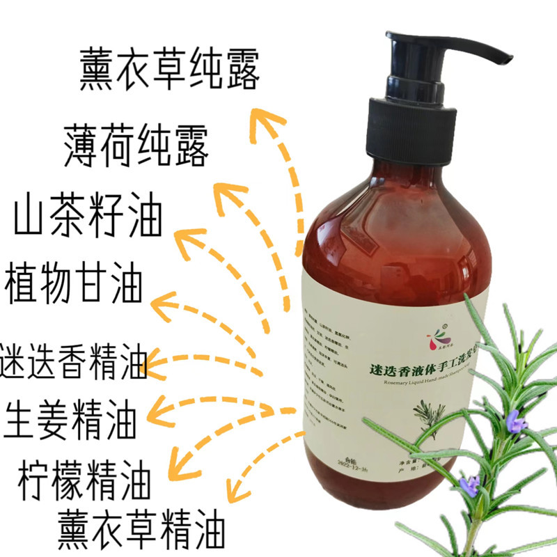 Refreshing Clean Gentle Soft Shampoo Hair Care Rosemary Ginger Liquid Shampoo Soap Wholesale One Piece Hair