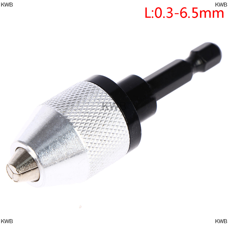 KWB Mâm cặp khoan không chìa khóa chuôi lục giác 1/4 inch Bộ chuyển đổi thay đổi nhanh Bộ chuyển đổi máy khoan