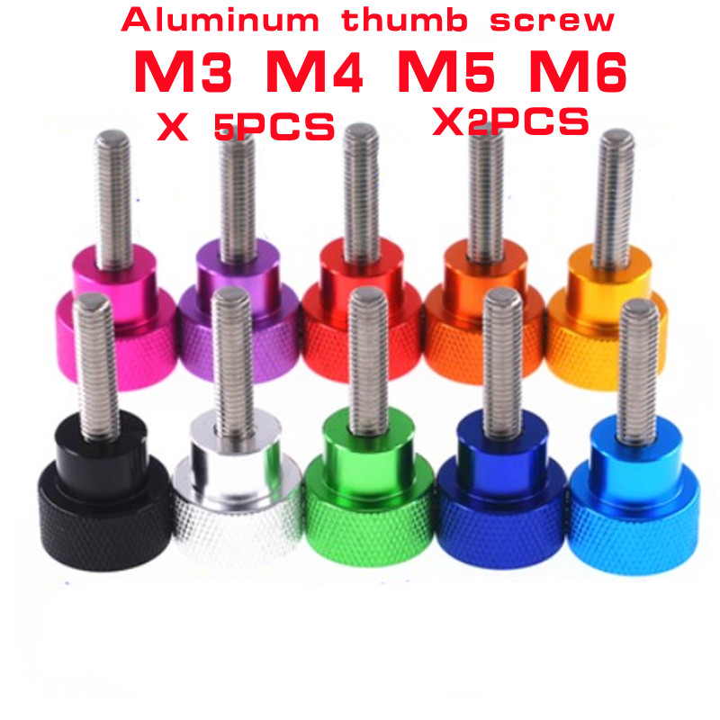 Knurled Thumb Screw M3 M4 M5 M6 Black Plastic Round Head Hand Grip Knob