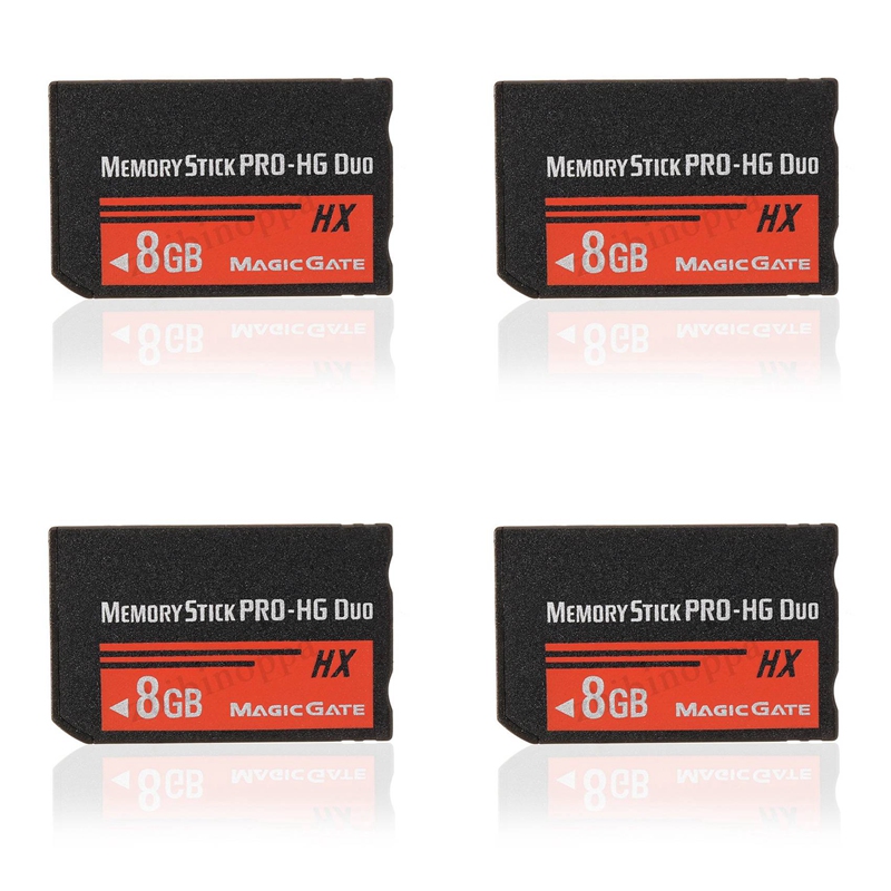 [PIA Store] Selected4X 8GB Memory Stick MS Pro Duo Flash Card Cybershot Camera
