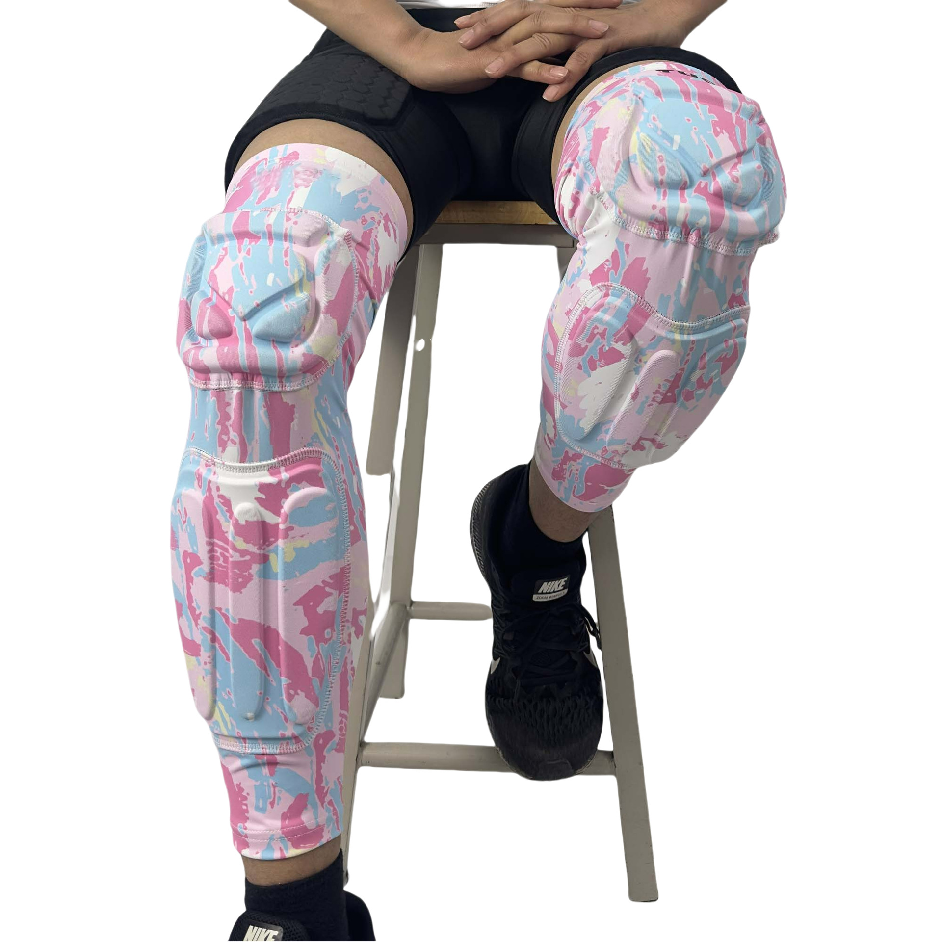 Customized Cross-border Outdoor Sports Knee Pads Running Cycling Skiing Windproof Warm Leg Pads Football Basketball Sponge Protectors