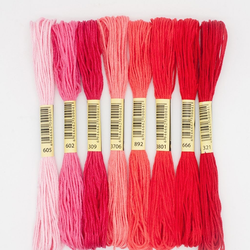 8pcs Embroidery thread embroidery floss cross stitch thread benang sulam