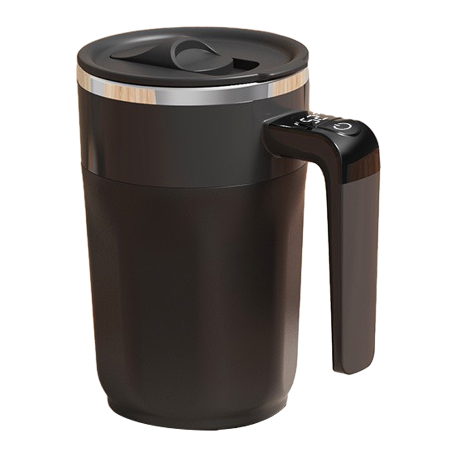 Stainless Steel Coffee Cup Portable Coffee Tumbler with Lid Automatic Self-stirring Coffee Mug with Real-time Temperature Display Rechargeable Double-wall Insulated 316 Stainless Steel Travel for Asia
