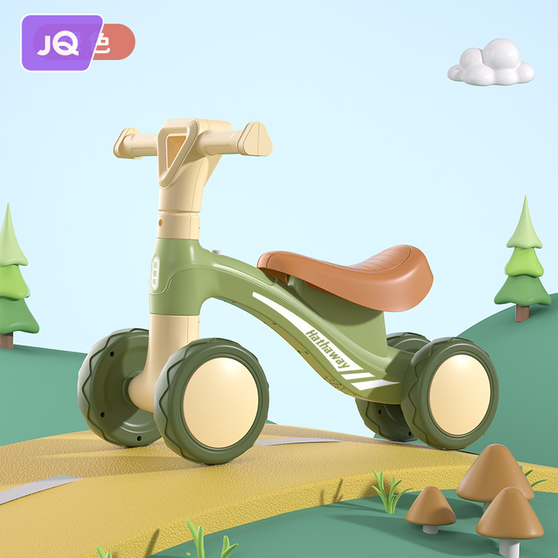 JOYNCLEON trẻ em cân bằng xe 1-3-6 tuổi bé trai và bé gái đi bộ bốn bánh xe tay ga chống Rollover bé xe tay ga