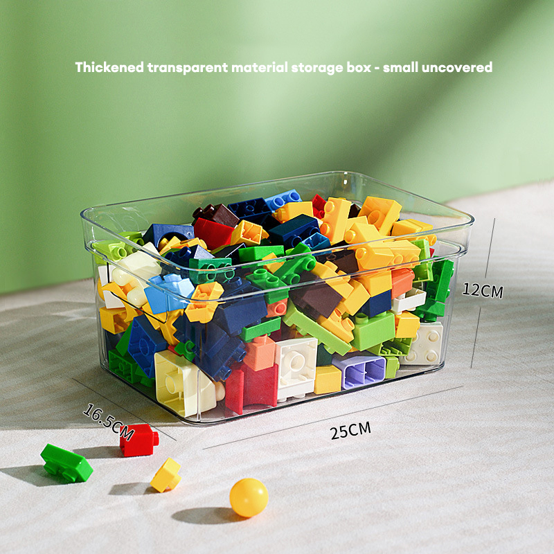 Hộp lưu trữ đồ chơi trẻ em hộ gia đình LEGO Sách hướng dẫn học guitar căn bản búp bê vải Nhung hộp lưu trữ trong suốt búp bê mảnh vụn hộp lưu trữ