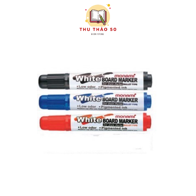 Bút lông, bút dạ, bút phớt dùng để viết bảng xóa được Hàn Quốc hiệu Monami Korea. - Văn phòng phẩm Thu Thảo